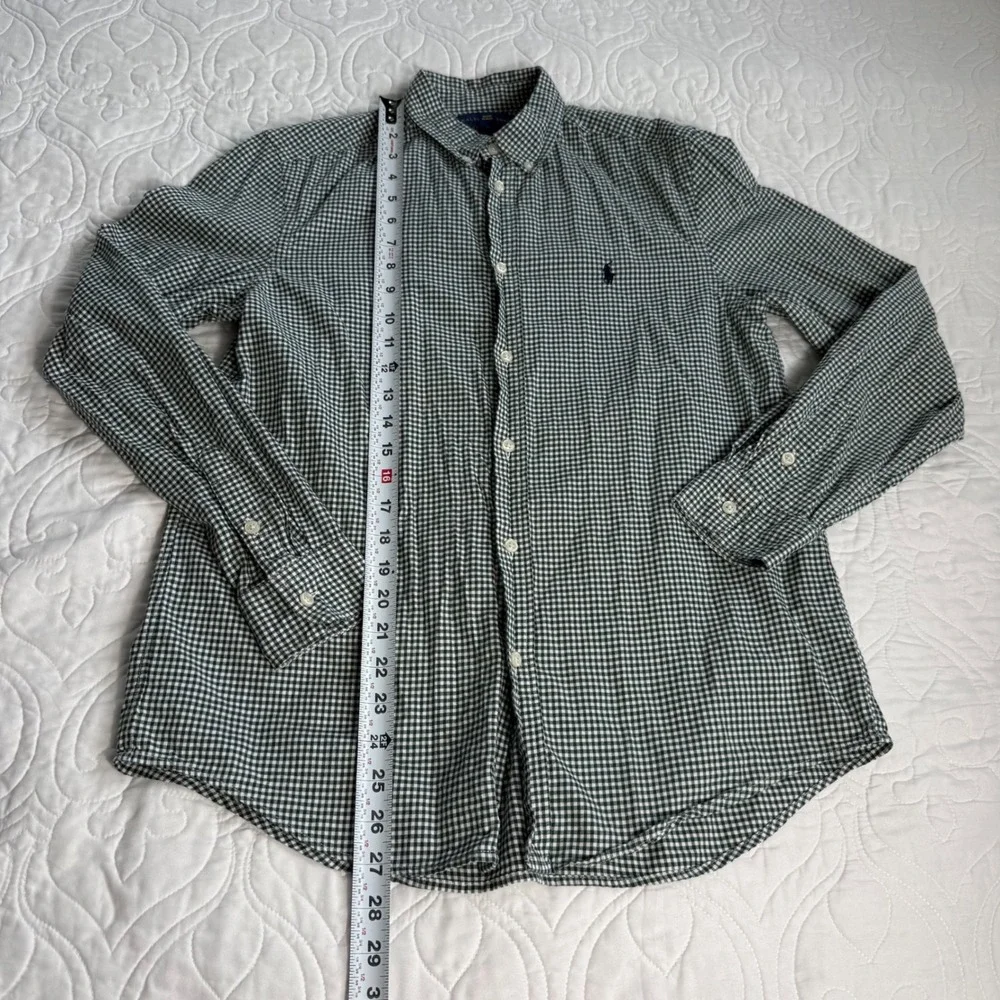 Ralph Lauren Boys XL 18-20 Button Down Shirt Bundle Gingham Grey 3 Pack EUC